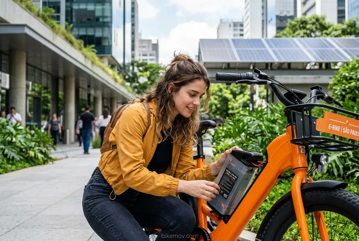 Bateria de Bike Elétrica e Sustentabilidade Eficiência energética da bike elétrica